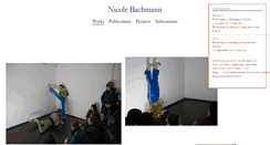 Desktop Screenshot of nicolebachmann.net