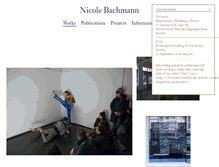 Tablet Screenshot of nicolebachmann.net